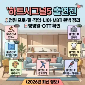 엔터테인먼트 출연진 프로필과 직업, 나이, MBTI 정보 제공.