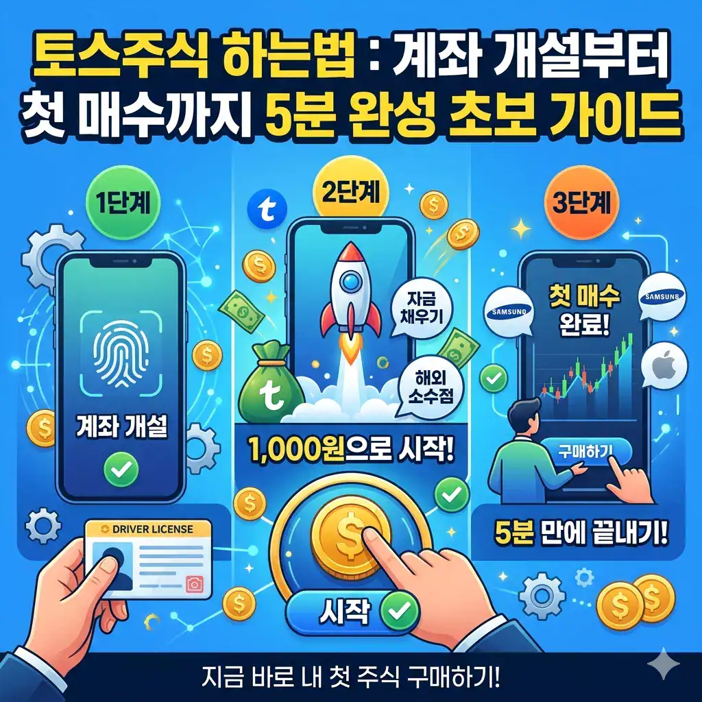 계좌 개설부터 첫 매수까지 빠른 방법.